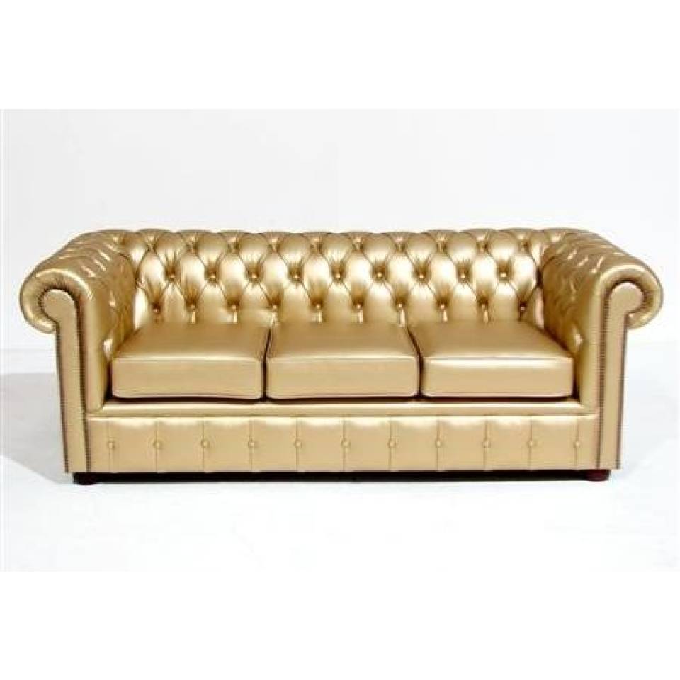 Gold Chesterfield Settee Hire