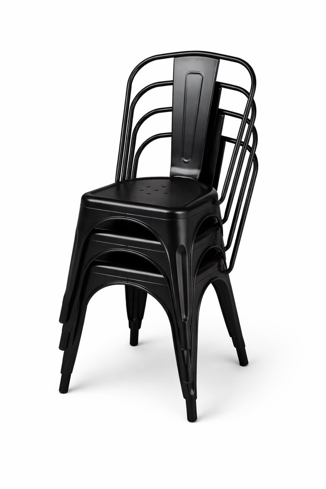 Tolix Cafe Chair - Black Hire