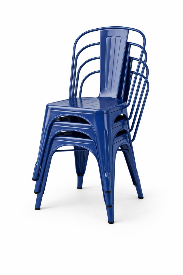 Tolix Cafe Chair - Blue Hire