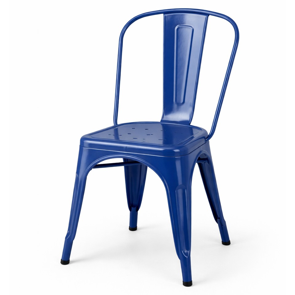 Tolix Cafe Chair - Blue Hire