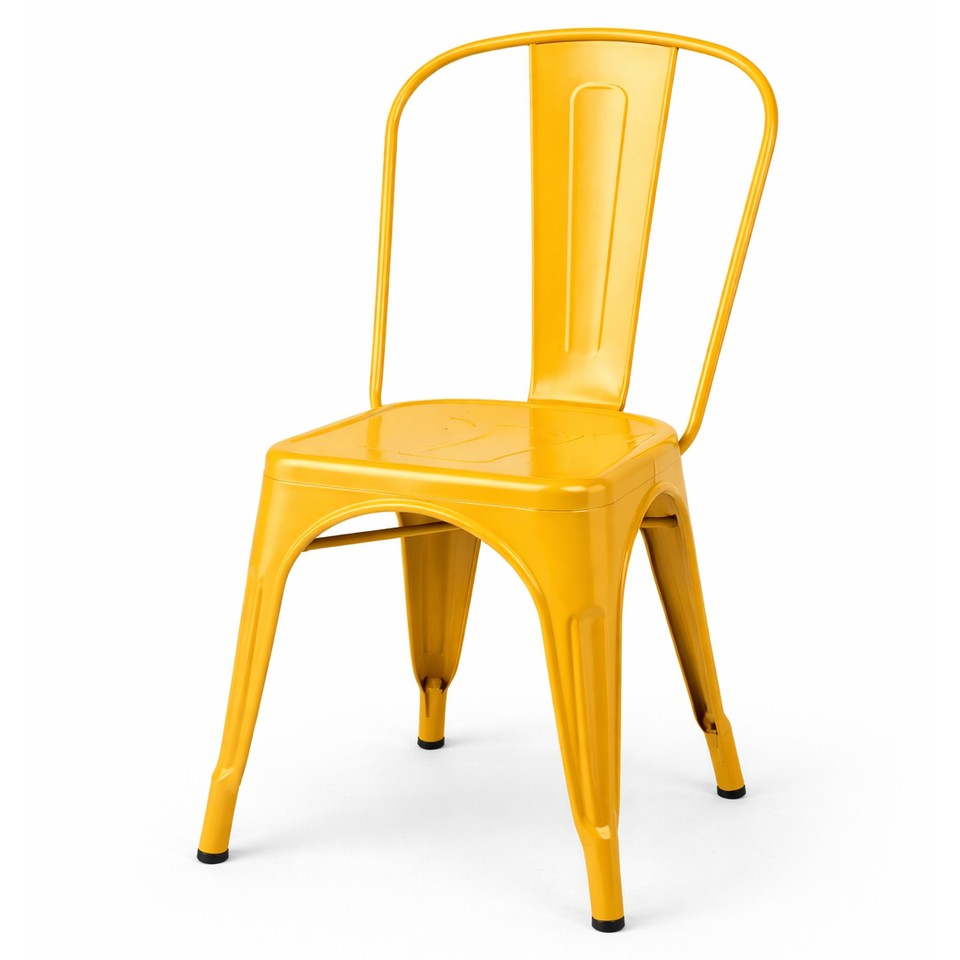 Tolix Cafe Chair - Yellow Hire