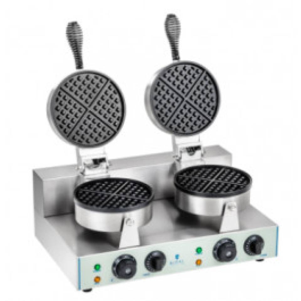 Commercial Double Round Waffle Maker Hire