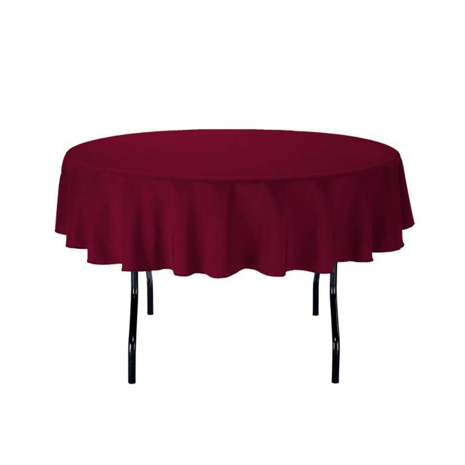 Burgundy Circular Tablecloth Hire - 132"