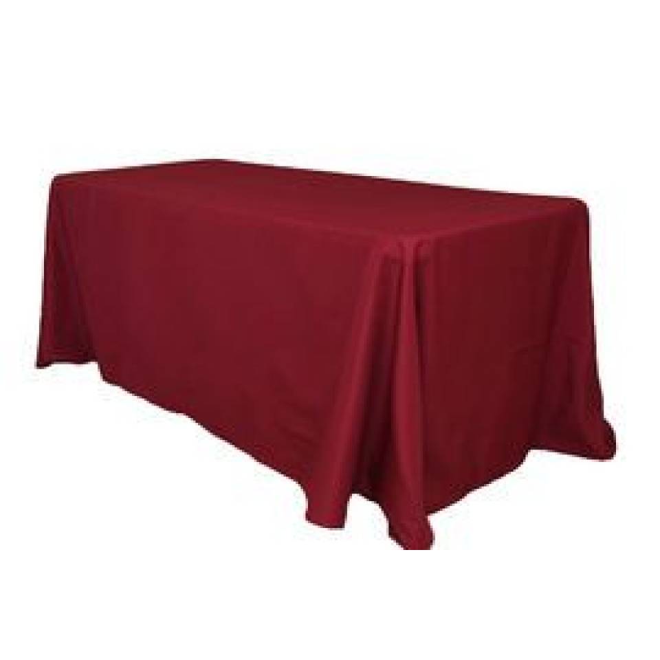 70" x 108" Burgundy Banqueting Tablecloth Hire