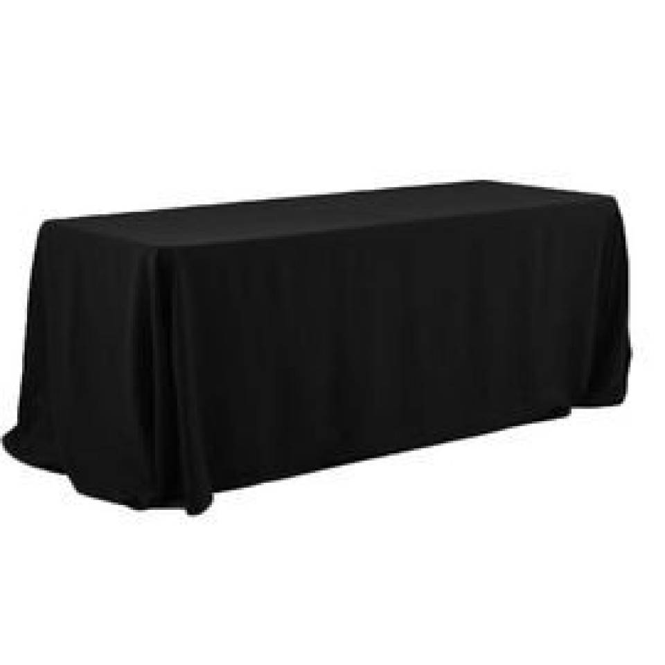 70" x 144" Black Banqueting Tablecloth Hire