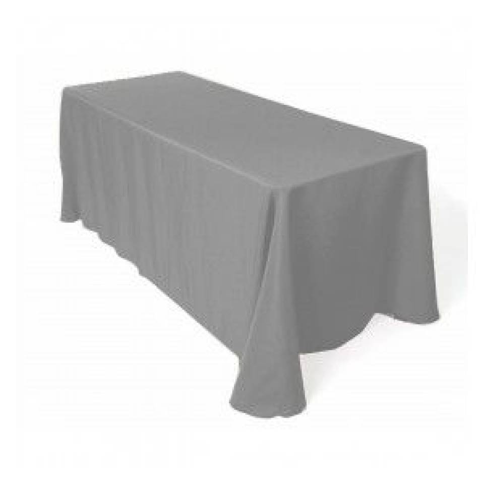 Grey Tablecloth Hire - 90 x 132"