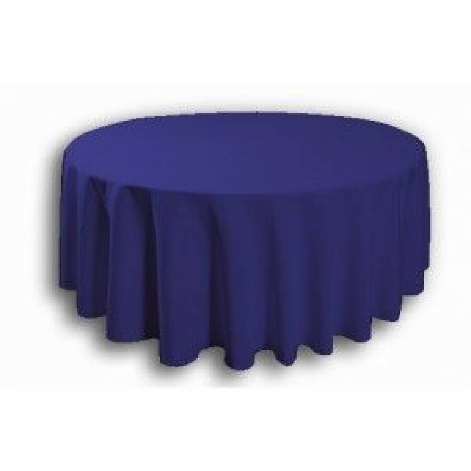 Royal Blue Circular Tablecloth Hire - 120"