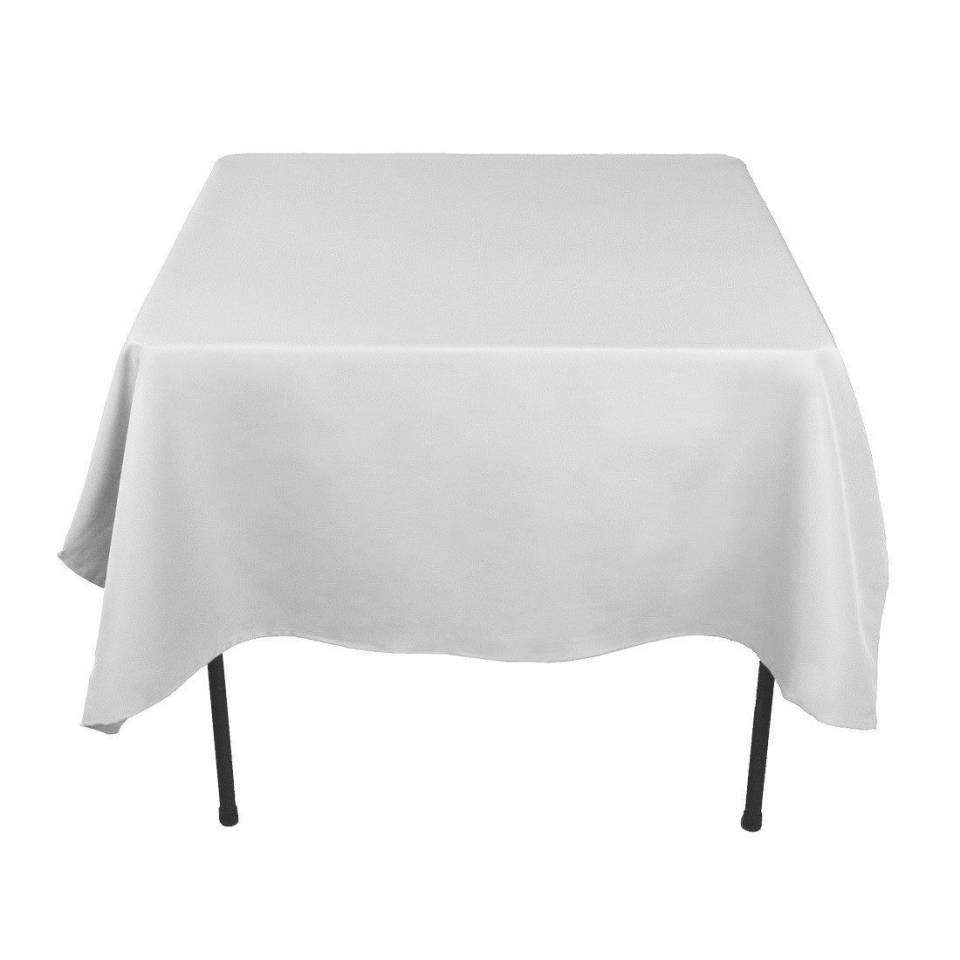 White Square Tablecloth Hire - 70"