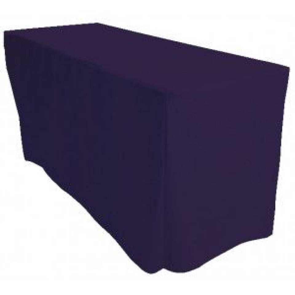 Navy Blue Fitted Tablecloth Hire - 6ft